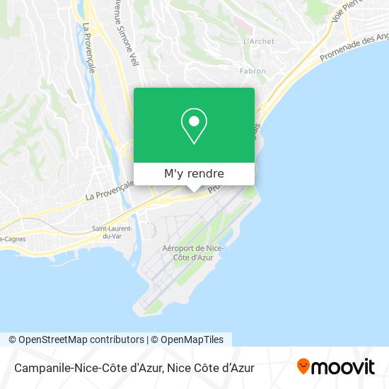 Campanile-Nice-Côte d'Azur plan