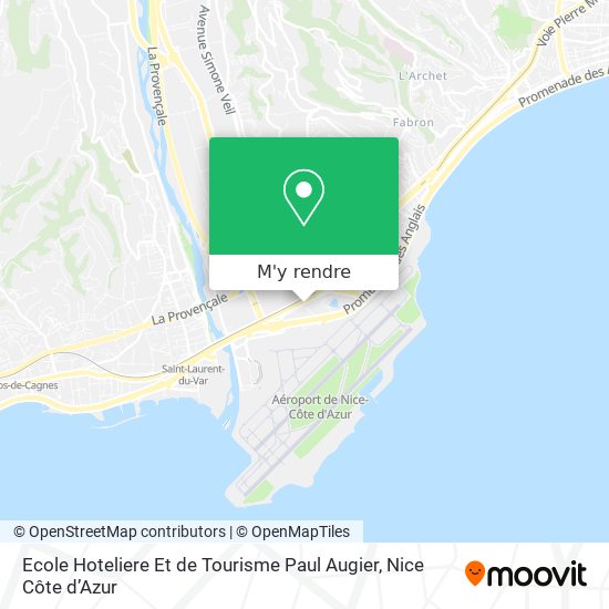Ecole Hoteliere Et de Tourisme Paul Augier plan