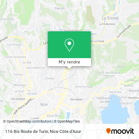 116 Bis Route de Turin plan