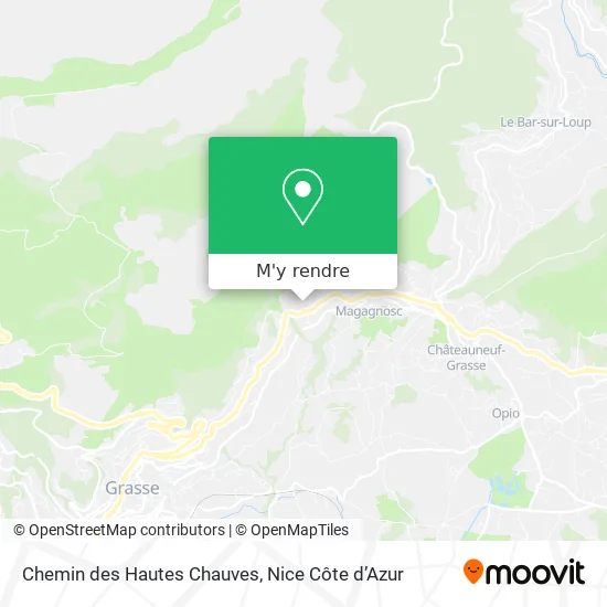 Chemin des Hautes Chauves plan