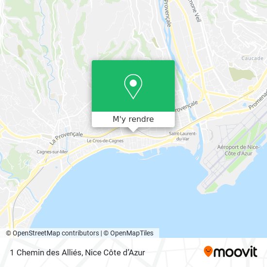 1 Chemin des Alliés plan