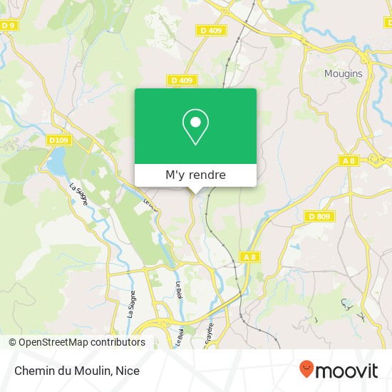 Chemin du Moulin plan