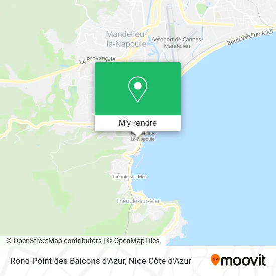 Rond-Point des Balcons d'Azur plan