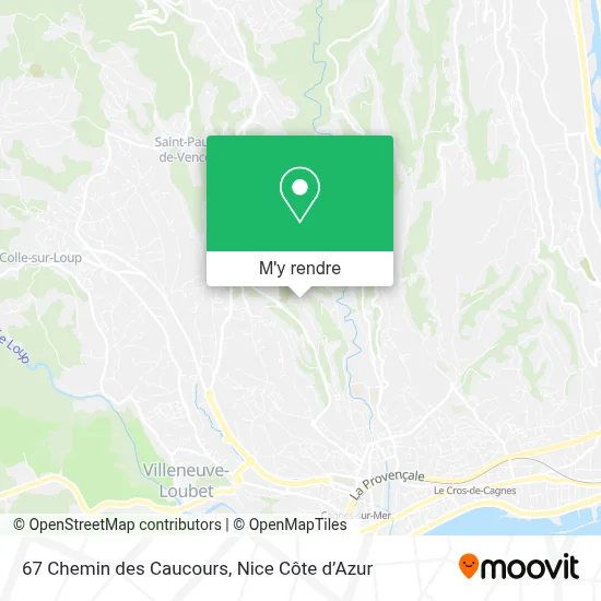 67 Chemin des Caucours plan