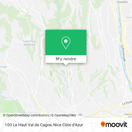 100 Le Haut Val de Cagne plan