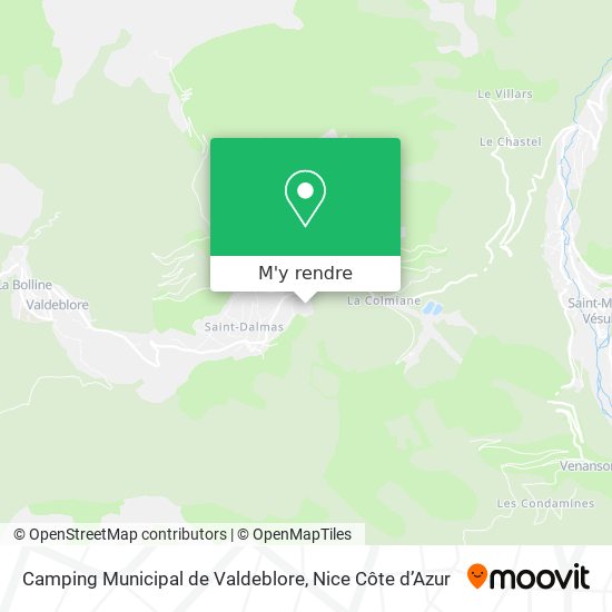Camping Municipal de Valdeblore plan