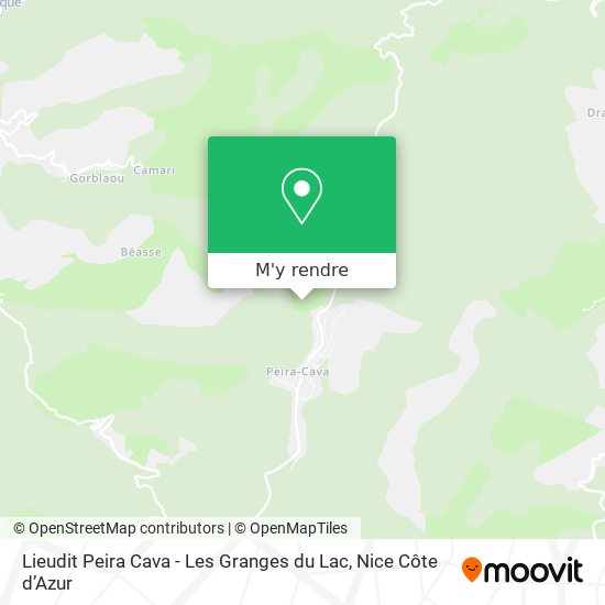 Lieudit Peira Cava - Les Granges du Lac plan