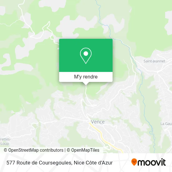 577 Route de Coursegoules plan