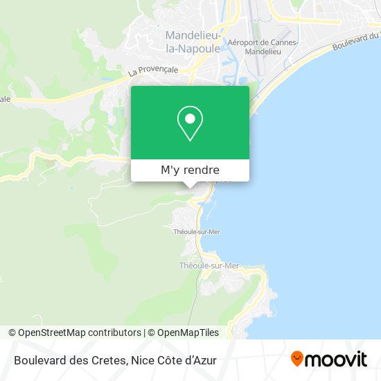 Boulevard des Cretes plan