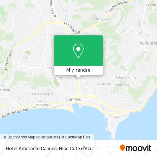 Hotel Amarante Cannes plan