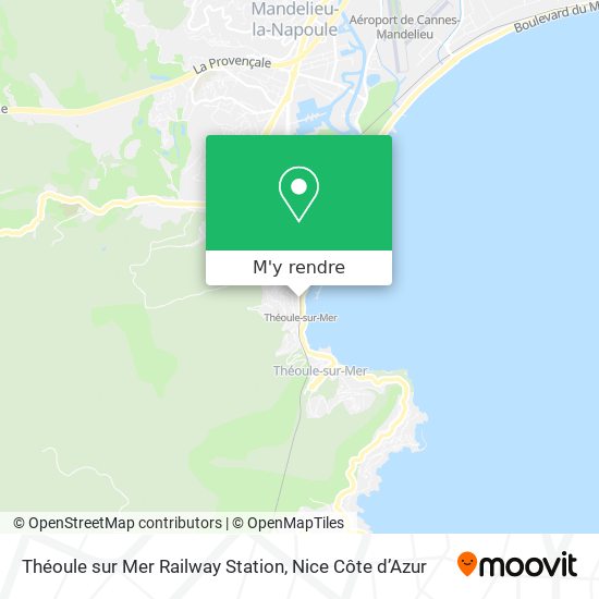 Théoule sur Mer Railway Station plan