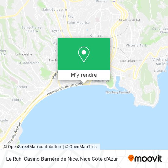 Le Ruhl Casino Barrière de Nice plan