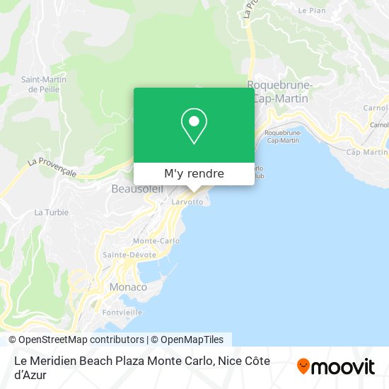 Le Meridien Beach Plaza Monte Carlo plan