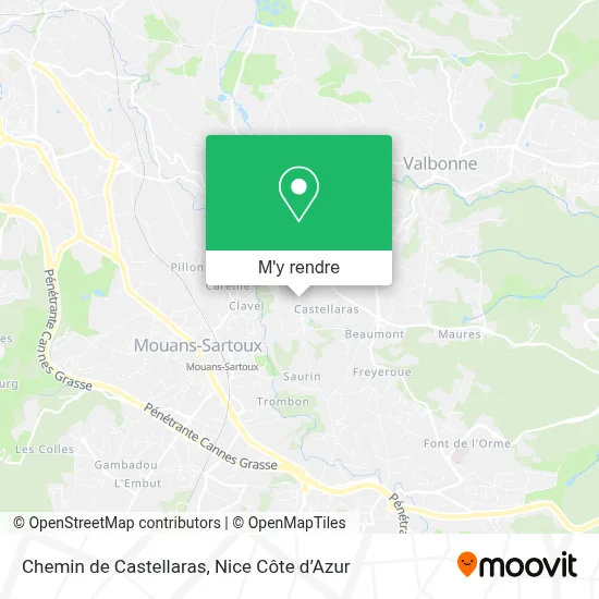 Chemin de Castellaras plan