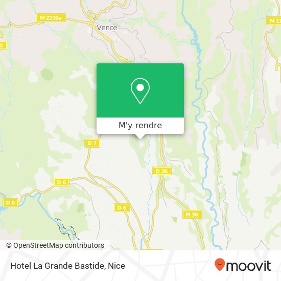 Hotel La Grande Bastide plan