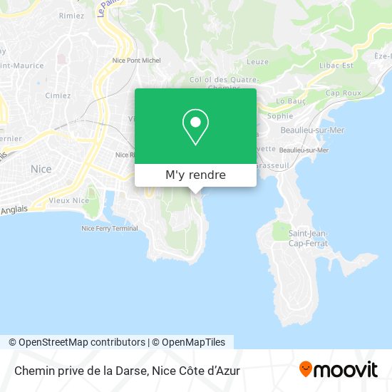 Chemin prive de la Darse plan
