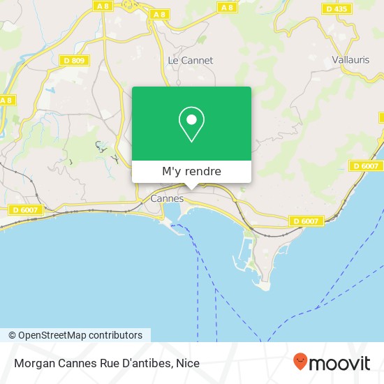 Morgan Cannes Rue D'antibes plan