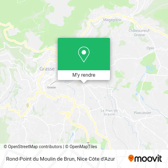 Rond-Point du Moulin de Brun plan