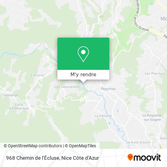 968 Chemin de l'Écluse plan