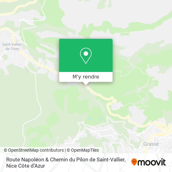 Route Napoléon & Chemin du Pilon de Saint-Vallier plan
