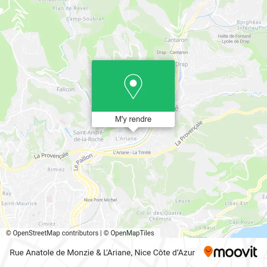 Rue Anatole de Monzie & L'Ariane plan