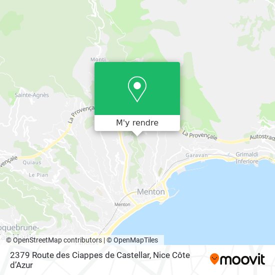 2379 Route des Ciappes de Castellar plan