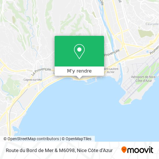 Route du Bord de Mer & M6098 plan