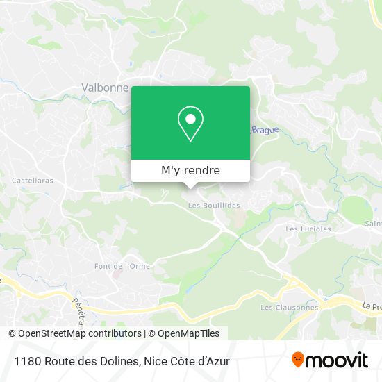 1180 Route des Dolines plan