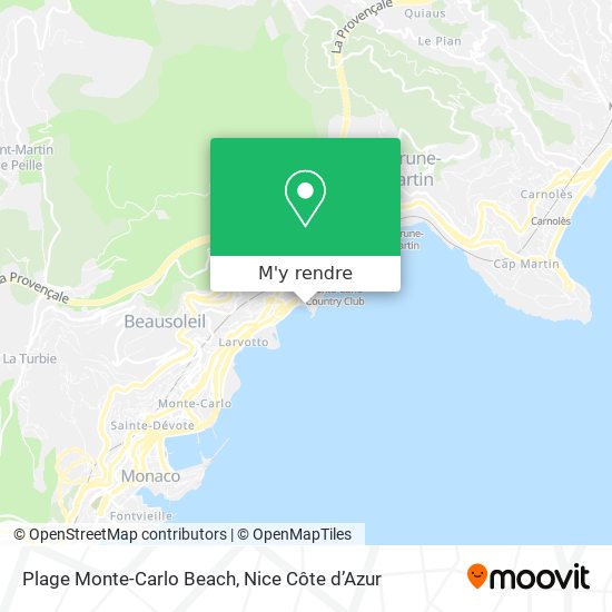 Plage Monte-Carlo Beach plan