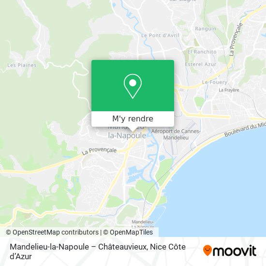 Mandelieu-la-Napoule – Châteauvieux plan