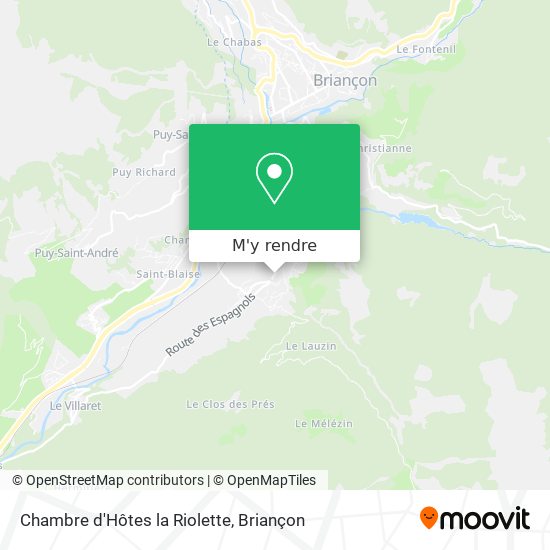 Chambre d'Hôtes la Riolette plan