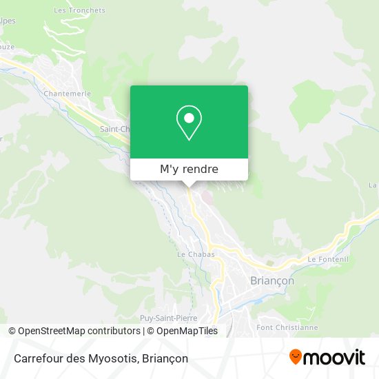 Carrefour des Myosotis plan