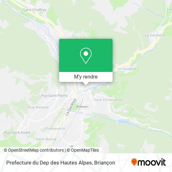 Prefecture du Dep des Hautes Alpes plan