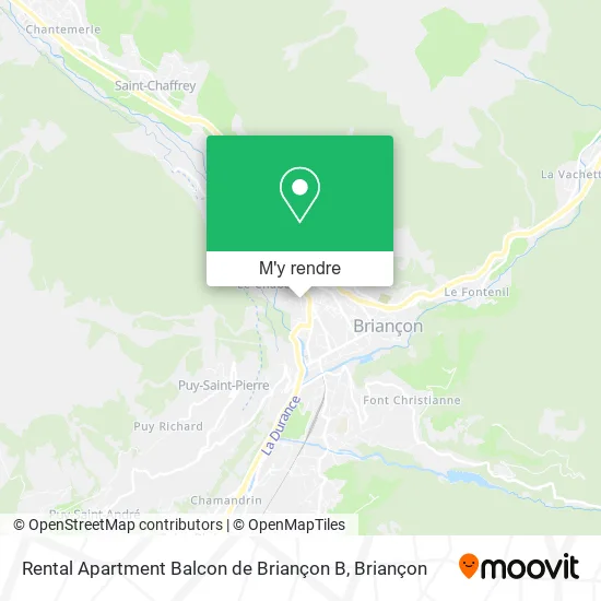 Rental Apartment Balcon de Briançon B plan