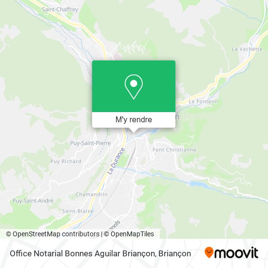 Office Notarial Bonnes Aguilar Briançon plan