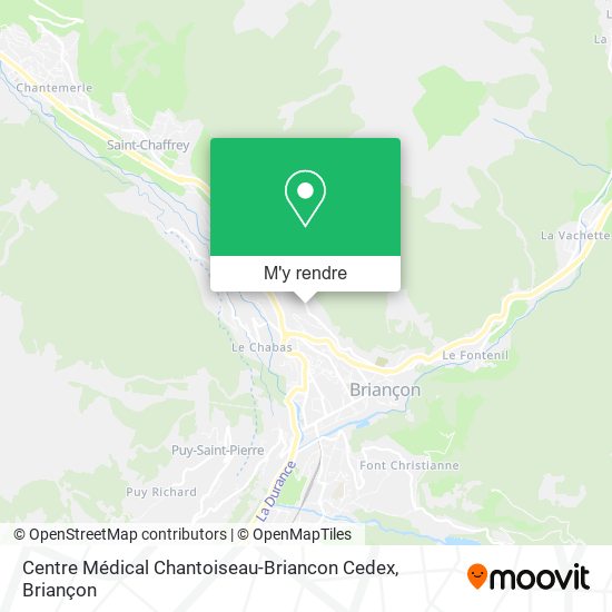 Centre Médical Chantoiseau-Briancon Cedex plan
