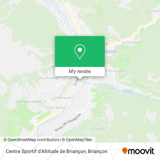 Centre Sportif d'Altitude de Briançon plan