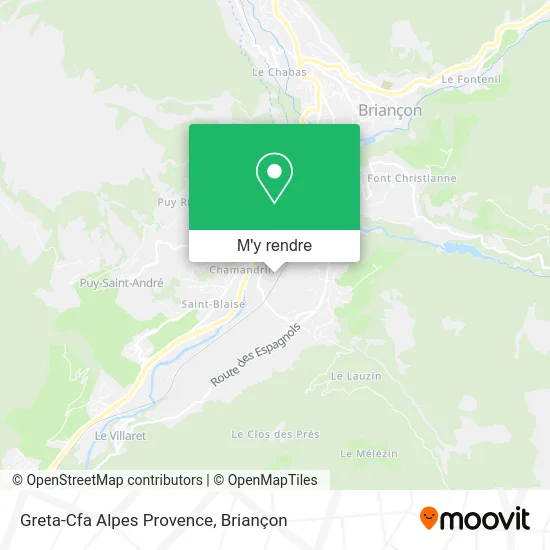 Greta-Cfa Alpes Provence plan