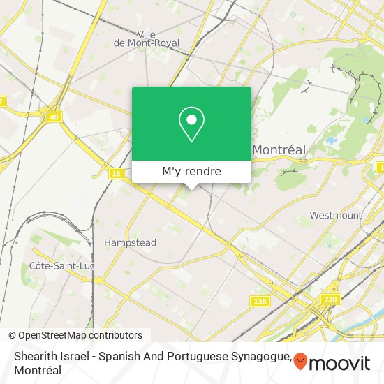 Shearith Israel - Spanish And Portuguese Synagogue plan