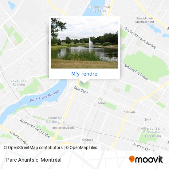 Parc Ahuntsic plan