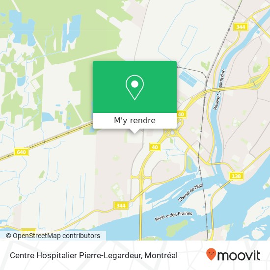 Centre Hospitalier Pierre-Legardeur plan