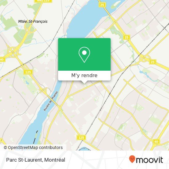 Parc St-Laurent plan