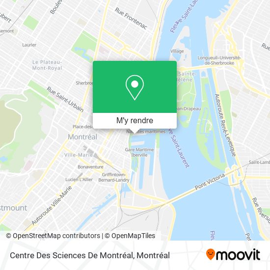 Centre Des Sciences De Montréal plan