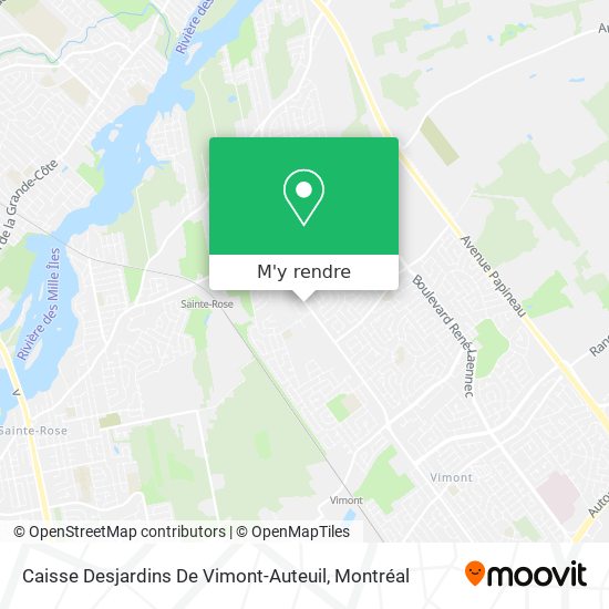 Caisse Desjardins De Vimont-Auteuil plan