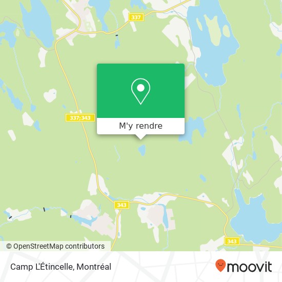 Camp L'Étincelle plan