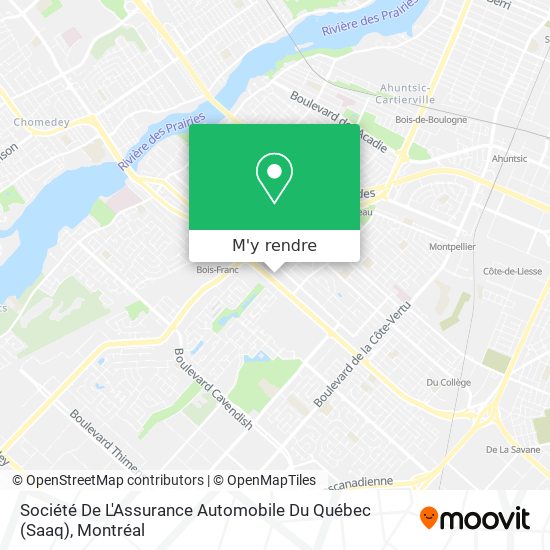 Comment Aller A Societe De L Assurance Automobile Du Quebec Saaq A Saint Laurent En Bus Metro Ou Train