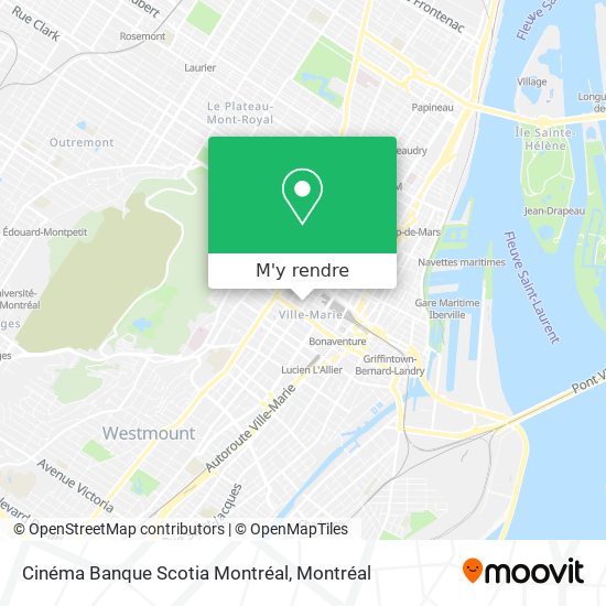 Cinéma Banque Scotia Montréal plan