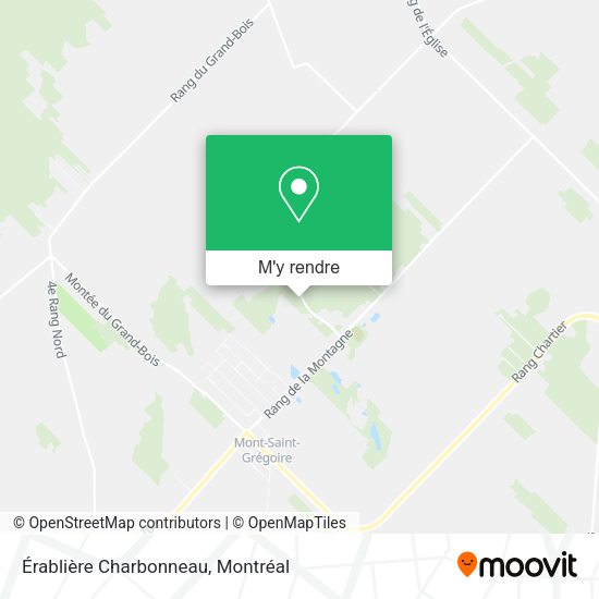 Érablière Charbonneau plan