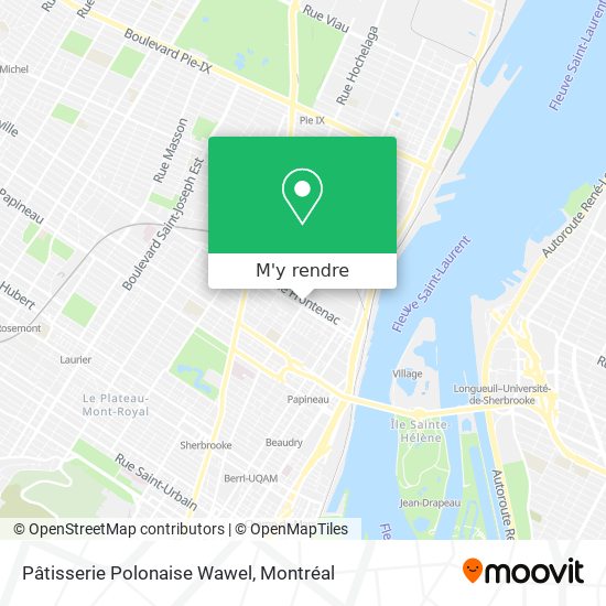 Pâtisserie Polonaise Wawel plan