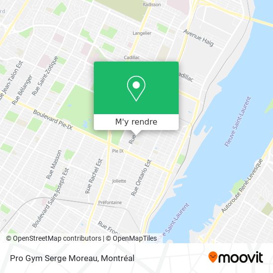 Pro Gym Serge Moreau plan